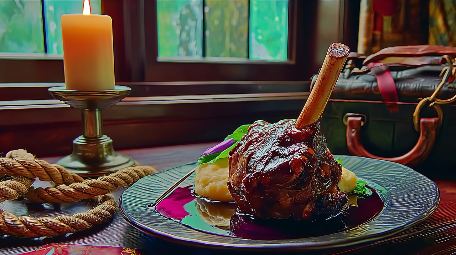 Traveler’s Comfort Braised Lamb Shank